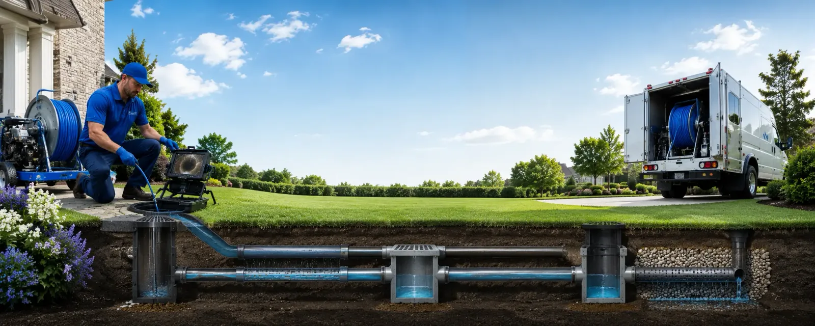 Outdoor drain cleaning information for Brinktown, MO